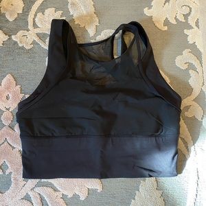 Long line lululemon black sports bra
